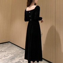 슬림핏티셔츠 봄가을 머메이드한 유행원피스 여성 클래식 상의 빅사이즈 골드 벨벳 롱 200 근 2368646961