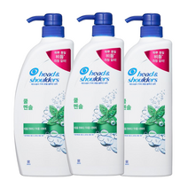 헤드앤숄더 쿨멘솔 샴푸850ml x 3개, 쿨멘솔 샴푸 850ml 3개 H46 3, 상세페이지 참조