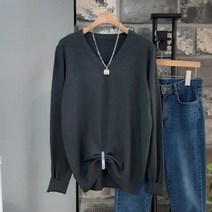 상상그이상 여성용 타임 브이넥 니트 가볍고 따뜻한 부드러운 비스코스 소재 기본 이너템 보풀없는 촉감왕 코트속에 입기 좋은 두껍지 않은 데일리니트
