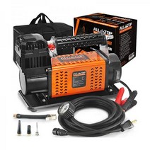 ALL-TOP 튼튼한 휴대용 12V 공기 압축기 키트 주입 180L(6 35Ft³)/분 최대 150PSI 금속 방열기는 전문 작업이 가능하며 4x4 차량을 위한 1680D의 견고