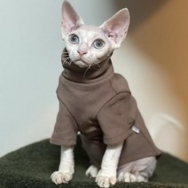 고양이 봄옷 강아지봄옷 아기고양이 중형견 여름 스핑크스고양이 애견의류 애견 특이한 티셔츠 소형견 스핑크스 옷 부드러운 목화 가을 겨울 새끼 작은 개 콘월 데본 의상 사나이 애완, brown+S