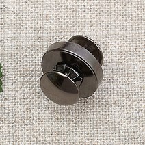 짱패브릭 (4개) 리벳 가시메 자석단추 14mm 18mm / 4color, 14mm-블랙실버