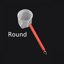 유연한 수족관 물고기 탱크 캐치 그물 개폐식 3D 국자 잡기 Fishnet 긴 손잡이 청소 도구 18-53cm, Round-Random color, Round-Random color