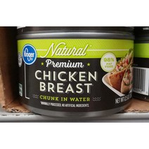 Kroger Natural Chicken Breast Chunk In Water 크로거 내추럴 치킨 브레스트 청크 인 워터 354g 4팩