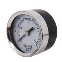 2X Ts-Z51 0-60Psi Pressure Gauge 40Mm 1/8 Inch Npt Mini Air Hydraulic Vacuum Manometer, 01 silver