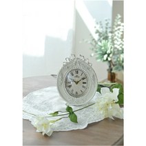 꼬떼따블 꼬떼따블 엔틱 화이트 탁상시계 (1913491) (6843037)