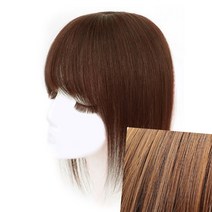 이지리치 30CM 오렌지브라운 앞머리정수리가발 여자부분가발 탈모부분가발