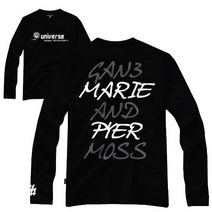 간쓰리 긴팔티 M~2XL 블랙엔화이트