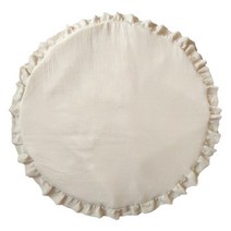 Frills와 라운드 보육 깔개 신생아 사진 프로 모션 텐트 장식 아기 패딩 크롤 링 매트, beige