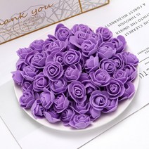 발렌타인데이 선물 특별한 커플선물 웨딩 테디 베어 장미 Diy 선물 발렌타인데이 인공 꽃 새해 크리, 06 100 pieces