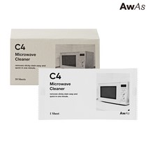 AWAS 전자레인지 클리너 10매입 오렌지향 스팀청소