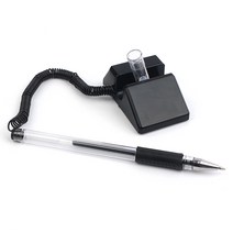 테이블 부착식 블랙 볼펜 사무용볼펜 접착볼펜 볼펜 접착식볼펜 은행볼펜