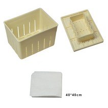 두부제조기 두유 제조기 가정용 콩기계 콩물 DIY 플라스틱 두부 메이커 프레스 금형 키트 간장 주방 요리, 01 1 set