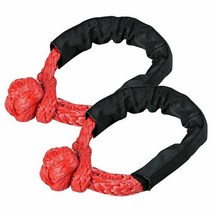 2pcs 빨간 자동차 견인 복구 로프 55cm 윈 치 밧줄 실용 헤비 듀티 케이블 트럭에 대 한