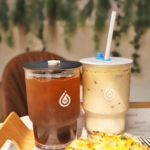국산 사무실 투명 직장인 누수방지 텀블러 473ML, 화이트