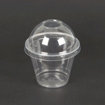천운패키지 9온스투명컵/막힌돔뚜껑SET(92) 1묶음(100개) 95x115mm, 단품