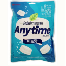 롯데 무설탕 애니타임 민트맛 2개