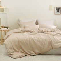 루시드슬립 네스트 사계절 먼지없는 이불커버 SS/Q/LK 8color, 04 라떼 베이지