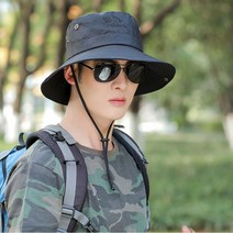 보드미 트레킹모자 남성 등산룩 3컬러 야외용 스냅단추 남성사파리햇