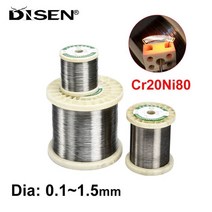 1/3/5M Cr20Ni80 가열 와이어 니크롬 저항 절단 거품 합금 원사 직경 0.1mm-1.5mm, [03] 5 Meters, [16] Dia 1.2mm, 03 5 Meters_16 Dia 1.2mm
