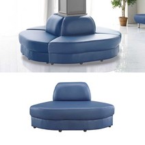 수퍼니처 B894 원형 연결식 로비/라운지소파 대기의자, 곤색