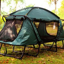 청성기업 일체형 야전침대텐트 비박 캠핑 야전침대+텐트 일체형 텐트 야전침대 이동식 텐트 침대, 일체형 야전침대텐트(1인용)
