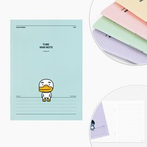 카카오프렌즈 A5 중철노트 / 다이어리 스터디플래너 노트 책갈피 독서록 공책 독서노트 연습장 수학노트 수학오답노트 줄노트 필기노트 알림장 종합장 디자인문구 인덱스노트 줄공책, 튜브