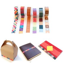 더조은키즈 전통문양 마스킹테이프 만들기테이프 포장테이프 꾸미기테이프, 1개, 줄기무늬