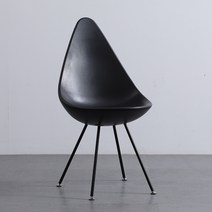 물방울 의자 식탁의자 인테리어 카페의자 카페 의자 체어 디자인 카페 식당, 검은색