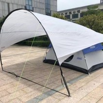차박텐트 야외 휴대캠핑 트렁크 의 계정 드라이브여행 바베큐 다인용 타입비막이 차양 그늘막 비치 텐트천막 천막, T01-화이트 480480cm7e