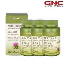 [GNC] 다중구성 밀크씨슬 위드 B 콤플렉스 (60정) 30일분 x3병(180정) 90일분, 단품, 단품