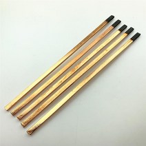 5pcs 탄소 막대 흑연 전극 구리 도금 원형 평면 용접 판금 수리 8m, 04 5mmX25mmX355mm_01 흑연
