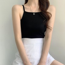 인디우드 (5color) 핫한 이너 세미홀터넥 끈나시