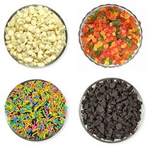 Dry Fruit Hub Sprinkles Choco Chips Combo 450gm Sprinkles for Cake Decoration 125gm Tutti Frutti-Che, 1