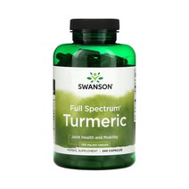 스완슨 풀 스펙트럼 강황 터메릭 360mg 240캡슐, 2개