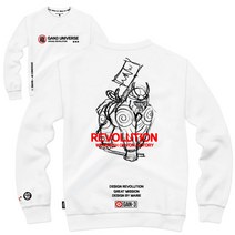 간쓰리 맨투맨 M~2XL 브레이브엔트리 화이트