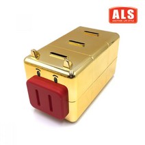 골든트리 마키 골드 칸칸 돼지 저금통 대형 3칸 분리저금통 금장저금통 꿀꿀이저금통, 3칸 분리 대형