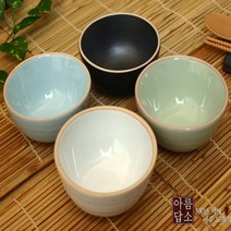 다이어트밥공기 도자기 작은 밥그릇 전통 그릇 1P, 화이트