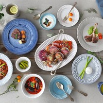 메세라미카 티에라 도자기그릇 21종 5color, 옵션선택, No.18 어거스타 샐러드접시 22cm:크리스탈블루