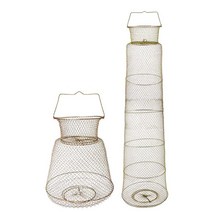 바다 살림망 민물 낚시 수달망 스테인레스 그물 망, 25x38.5cm 아연 도금 모델