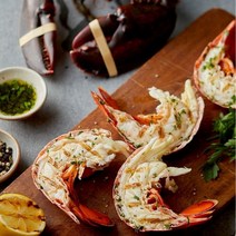 손질 캐나다 랍스터 테일 꼬리 버터구이 요리, 1미