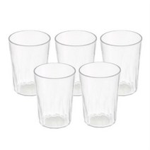 엔에프락 트라이탄 컵 5종 세트 트위스트 310ml, 투명, 3세트