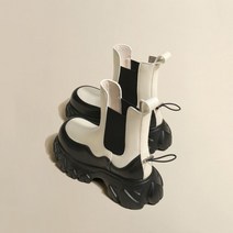 여성 독특한 통굽 첼시 부츠 지뢰계 워커 6cm a2535