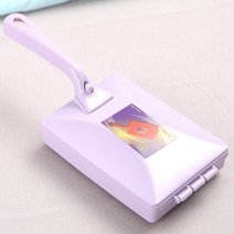 침구청소기 침대청소기 카펫 바닥 스위퍼 클리너 핸드 푸시 가정용 자동 빗자루 카펫 러그 먼지 스크랩 브러시로 종이 청소, 보라