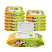 홈인더스트리 물걸레청소포 실속형 중형 30매, 12개