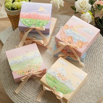 명절 선물 손잡이 포장 박스 싸바리 고급 답례품 쇼핑백, 01. 트럼펫, 01. 해상의 구름과 달