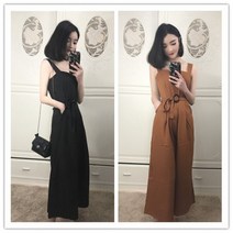 SAMARA (해외직배송) HOT신상 여성 멜빵바지 와일드팬츠 츠나기 9부바지