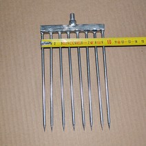 작살 수중 화살 스테인레스 스틸 작은 헤드 바브 물고기 삽입 플라잉 포크 낚시 개폐식 수동 행, Jaw, 01 Row fork