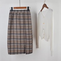 체크 일본 교복 치마 스커트 미이 슬림 교복치마