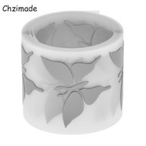 DIY 공예용품 장식품 폼폼 리본 Chzimade-1M x 3cm 벌집 하트 스타 반사 테이프 스티커 의류용 철 가방, 07 7